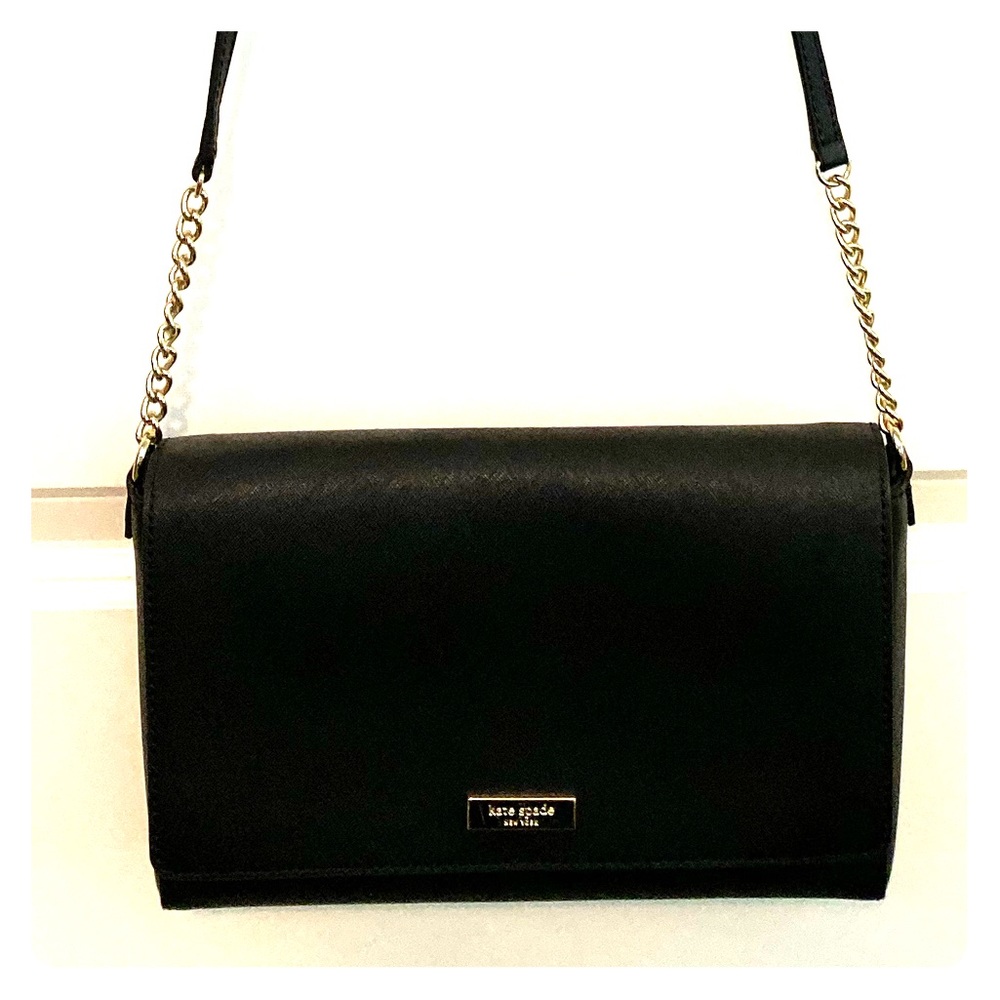 ♠️ Kate Spade black shoulder bag chain- LIKE NEW